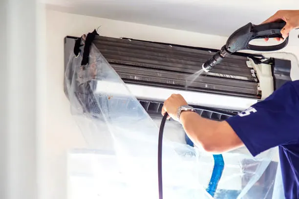 Cooltec AC cleaning in Tirupati – jet spray & chemical wash