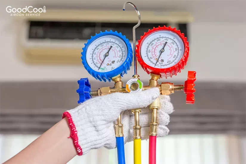 Cooltec AC gas filling in Tirupati – R22, R32, R410 recharge